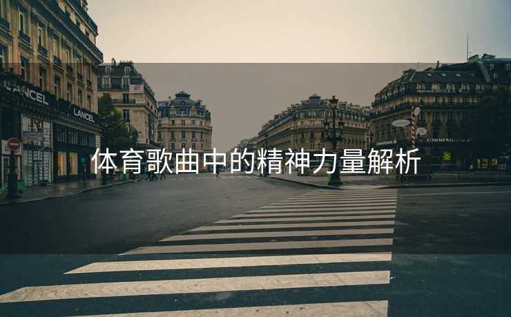 体育歌曲中的精神力量解析